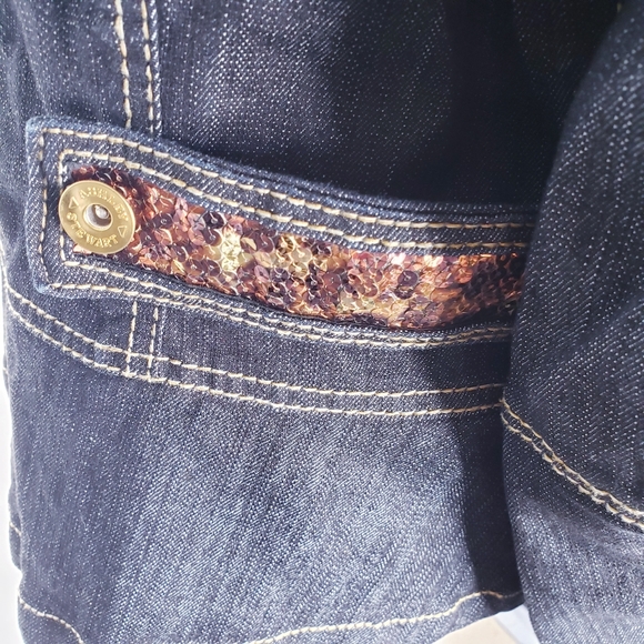 Ashley Stewart Denim Jean Jacket Womens Size 12W - Picture 4 of 6